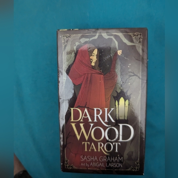 Other - Dark wood tarot deck (QR code for booklet)